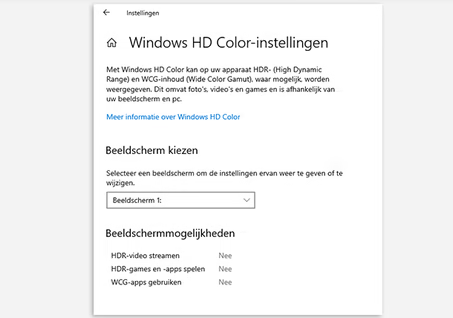 تنظیم Windows HD Color
